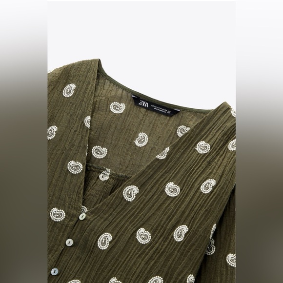 Zara Embroidered Rustic Blouse - Picture 5 of 9